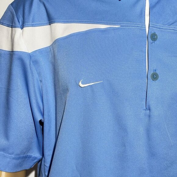 Nike North Carolina Tar Heels Golf Polo Men’s Medium Dri-Fit Blue - Picture 7 of 12